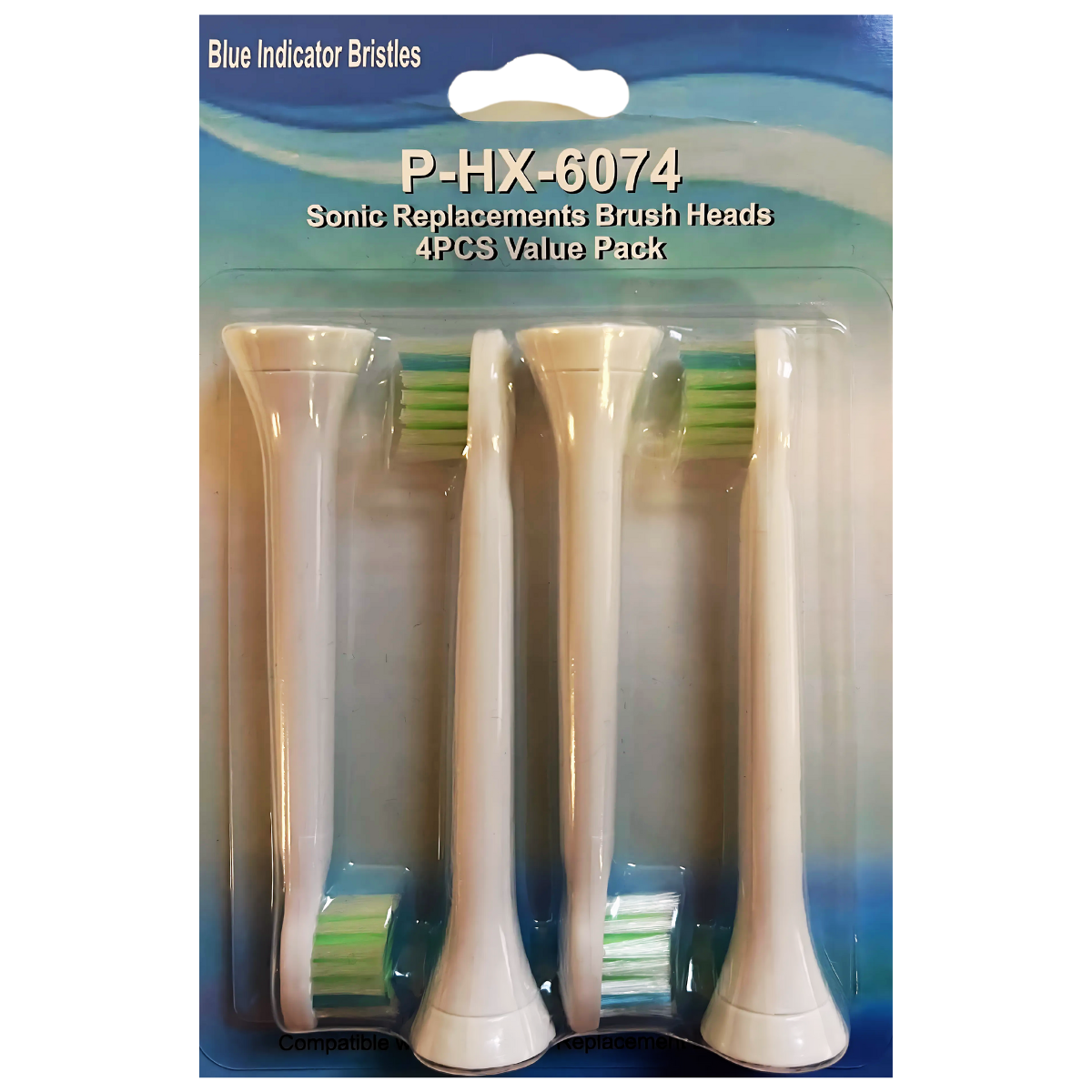 12 darabos cserefej készlet Philips Sonicare fogkeféihez – P-HX-6044/P-HX-6074/P-HX-6024