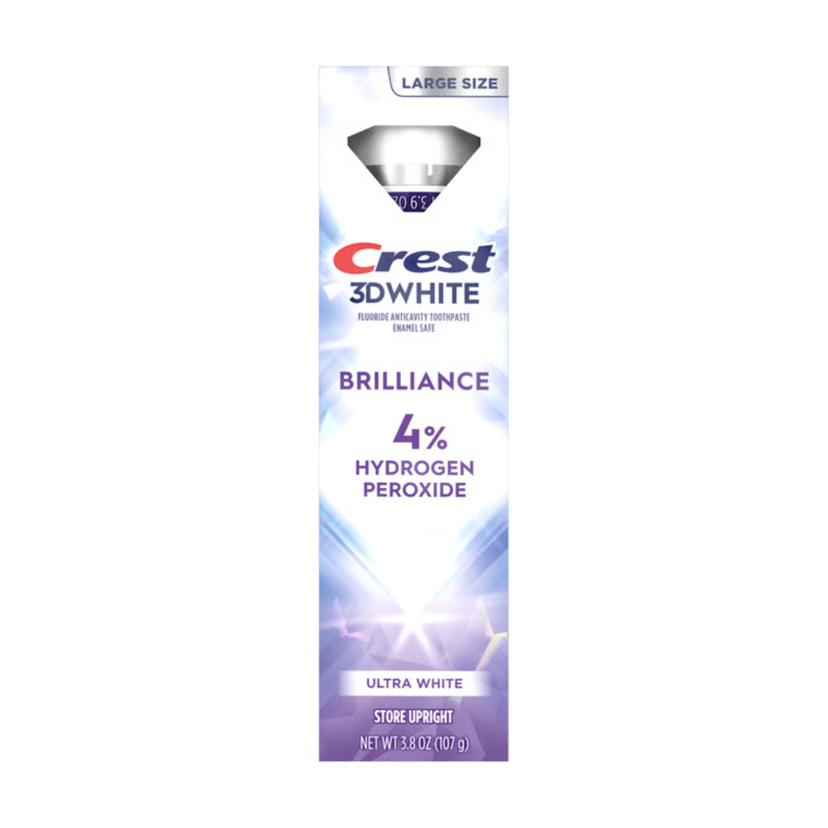 Fogkrém Crest 3D White Brilliance 4% Hydrogen Peroxide Fresh Mint 85g