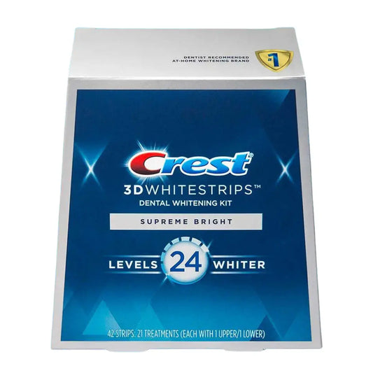 Fehérítő csíkok Crest 3D Supreme Bright 24 Levels Whiter Whitestrips