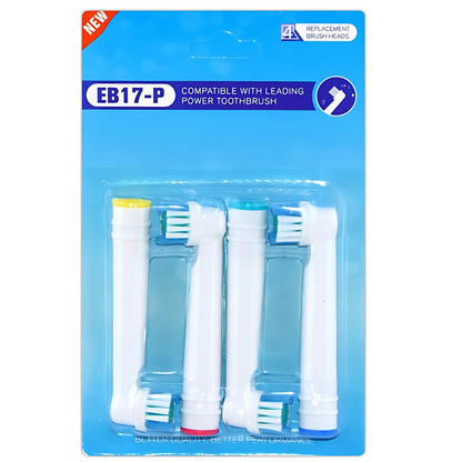 Sada 8 Náhradných Hlavíc Pre Elektrické Kefky Oral-B – EB17-P Biele & Čierne